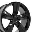 20  Replica DG05 fits Dodge Charger SRT 20x9 Black For Discount