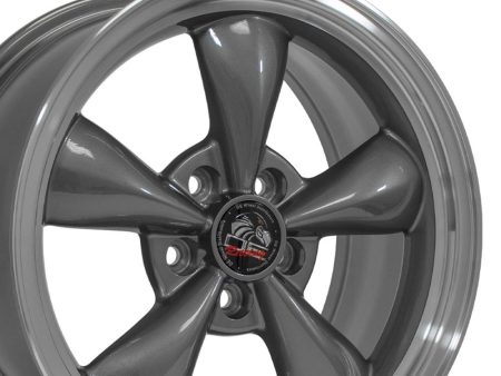 17  Replica FR01 fits Ford Mustang Bullitt 17x8 Gunmetal Hot on Sale