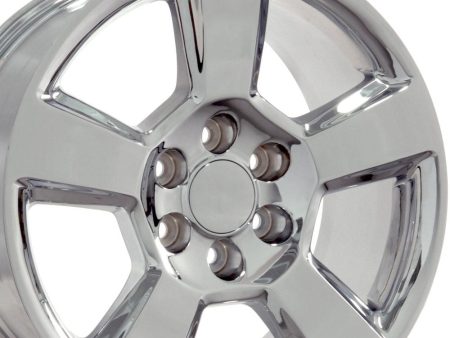 20  Replica CV76 fits Chevrolet Tahoe 20x9 Chrome Hot on Sale