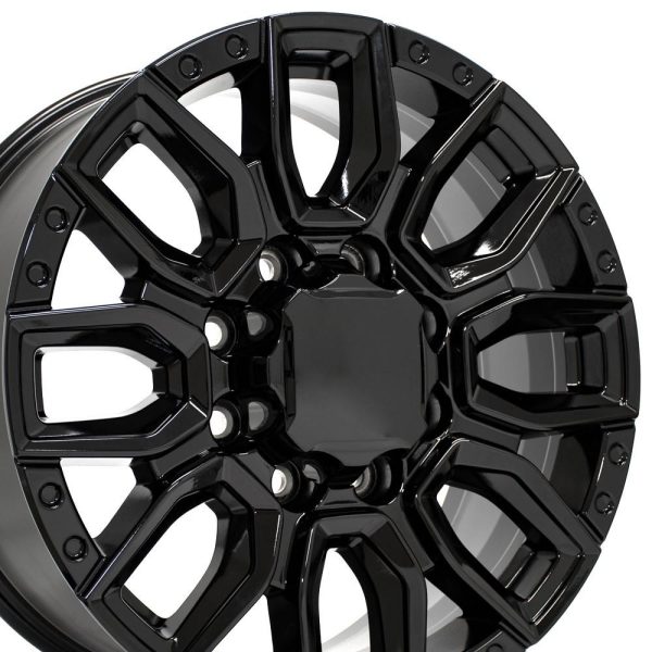 20  Replica CV97B fits GMC Sierra 2500 3500 20x8.5 Gloss Black Discount