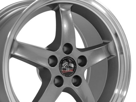 17  Replica FR04 fits Ford Mustang Cobra 17x9 Gunmetal Fashion