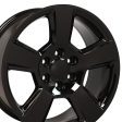 20  Replica CV76 fits Chevrolet Tahoe 20x9 Black For Cheap