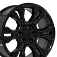 20  Replica CV65 fits Chevrolet Silverado 20x9 Gloss Black Online Hot Sale