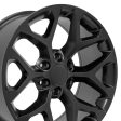 20  Replica CV98B fits Chevy Silverado 20x9 Satin Black For Cheap