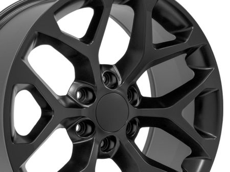 20  Replica CV98B fits Chevy Silverado 20x9 Satin Black For Cheap