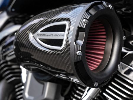 Performance Machine 23-Up CVO, 2024 Touring C4 Series Air Cleaner - Carbon Fiber Black Ops For Discount