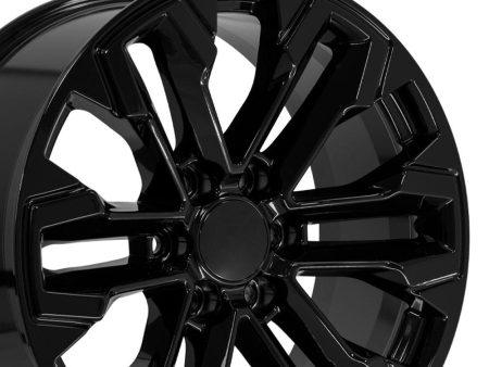 20  Replica CV69 fits Chevrolet Silverado 20x9 Gloss Black Fashion