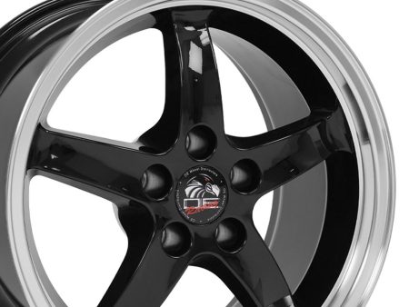 17  Replica FR04 fits Ford Mustang Cobra 17x9 Black Discount