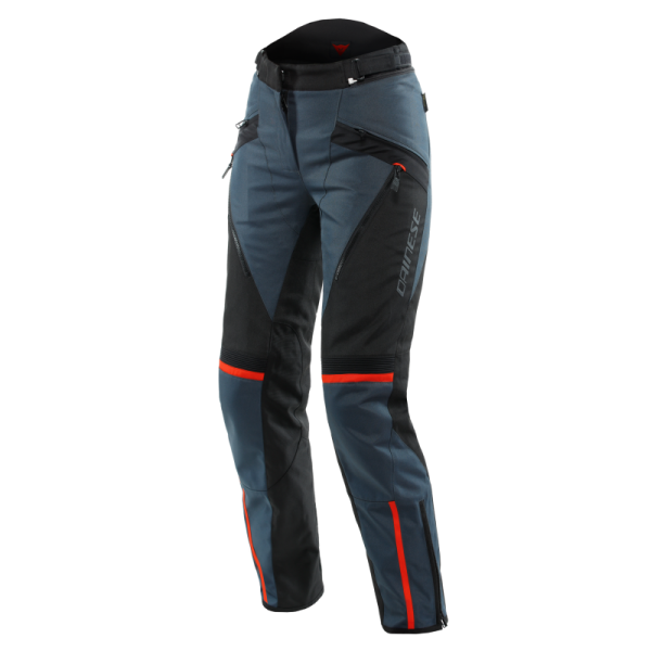 Dainese Tempest 3 Lady D-Dry Pants Ebony Black Lava-Red Size - 44 Online Sale