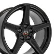 18  Replica FR06B fits Ford Mustang Saleen 18x9 Black Sale