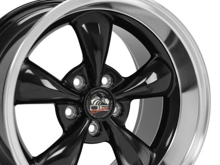 17  Replica FR01 fits Ford Mustang Bullitt 17x10.5 Black For Cheap