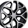 20  Replica CV98B fits Chevy Silverado 20x9 Black Mach d Fashion