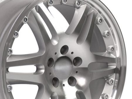 18  Replica MB09 fits Mercedes Benz C Class 18x8.5 Silver on Sale