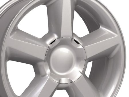 20  Replica CV83 fits Chevrolet Tahoe 20x8.5 Silver Cheap