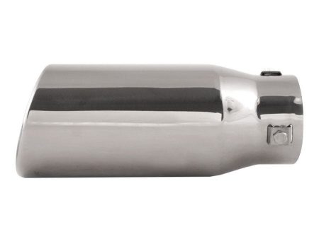 DC Sport Polished Stainless Universal Bolt On Exhaust Slant Cut Tip 2.875  Inlet 3.75  Outlet Online Sale