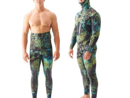 Riffe 3.5mm DIGI-TEK Camo Camouflage Freediving & Spearfishing Wetsuits - Top and Bottom Hot on Sale