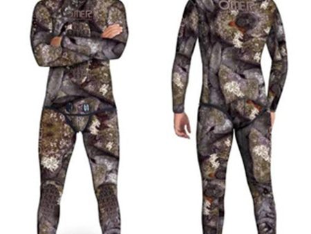 OMER 7mm Holostone Camouflage Freediving & Spearfishing Wetsuits - Top and Bottom For Sale