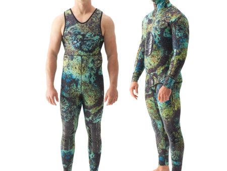 Riffe 5mm DIGI-TEK Camo Camouflage Freediving & Spearfishing Wetsuit - Top and Bottom Sale