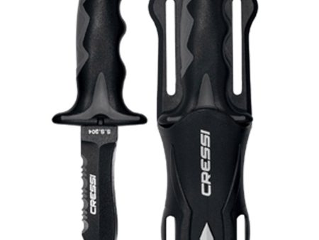 Cressi Predator Knife Sharp Tip Stainless Steel Scuba Dive Knife with Shealth and Straps For Cheap